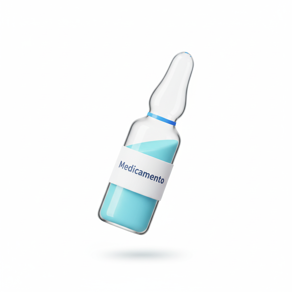AMPOLA DE MEDICAMENTO ILUSTRAÇÃO